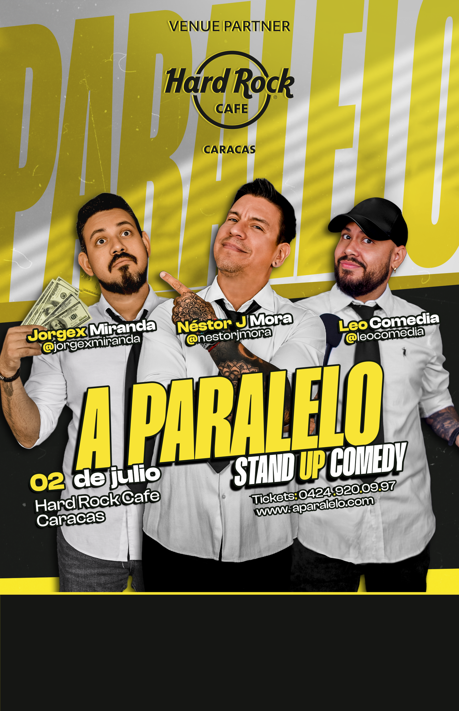 Flyer Hard Rock Cafe Caracas